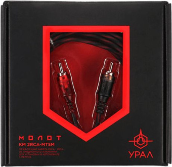 Кабель Ural КМ 2RCA МТ5М 5м межблочный 2RCA-2RCA омедненный алюминий (упак.:1шт) - купить недорого с доставкой в интернет-магазине