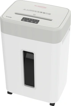 Шредер Gladwork Energy P-18MD серый (секр.P-5) фрагменты 15лист. 35лтр. скрепки скобы пл.карты CD - купить недорого с доставкой в интернет-магазине