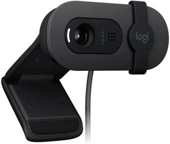 Камера Web Logitech Brio 95 графитовый 2Mpix (1920x1080) USB2.0 с микрофоном для ноутбука (960-001583) - купить недорого с доставкой в интернет-магазине