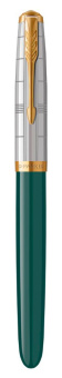 Ручка перьев. Parker 51 Premium (CW2169074) Forest Green GT F сталь нержавеющая подар.кор. - купить недорого с доставкой в интернет-магазине