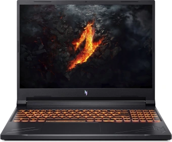 Ноутбук Acer Nitro V 16 ANV16-41-R7HN Ryzen 5 8645HS 16Gb SSD1Tb NVIDIA GeForce RTX4060 8Gb 16" IPS WUXGA (1920x1200) без ОС black WiFi BT Cam (NH.QRUCD.005) - купить недорого с доставкой в интернет-магазине