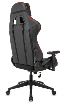 Кресло игровое Zombie VIKING 4 AERO черный/красный ткань/эко.кожа с подголов. крестов. пластик - купить недорого с доставкой в интернет-магазине
