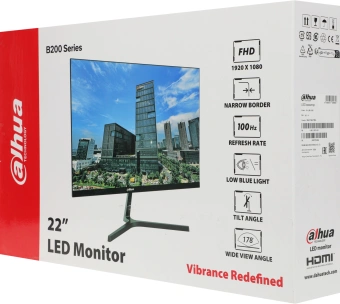 Монитор Dahua 21.5" LM22-B200 черный VA LED 5ms 16:9 HDMI матовая 3000:1 250cd 178гр/178гр 1920x1080 75Hz VGA FHD 2.5кг - купить недорого с доставкой в интернет-магазине