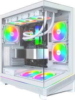 Корпус Montech SKY 3 белый без БП ATX 8x120mm 5x140mm 2xUSB3.0 audio bott PSU - купить недорого с доставкой в интернет-магазине