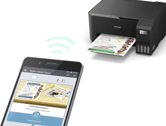 МФУ струйный Epson EcoTank L3252 (103) (C11CJ67424/C11CJ67423) A4 WiFi черный - купить недорого с доставкой в интернет-магазине