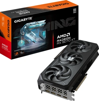 Видеокарта Gigabyte PCI-E 5.0 GV-R9070XTGAMING-16GD AMD Radeon RX 9070XT 16Gb 256bit GDDR6 2400/20000 HDMIx2 DPx2 HDCP Ret - купить недорого с доставкой в интернет-магазине