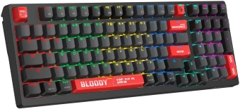 Клавиатура A4Tech WS98 механическая черный USB беспроводная BT/Radio for gamer LED - купить недорого с доставкой в интернет-магазине
