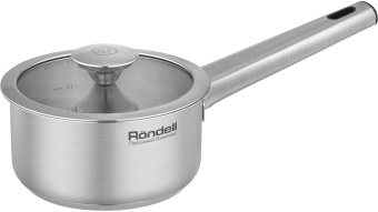 Ковш Rondell Modern RDS-1745 0.9л. d=14см (с крышкой) стальной - купить недорого с доставкой в интернет-магазине