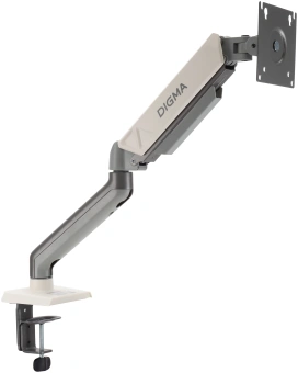 Кронштейн для мониторов ЖК Digma D-MM101 серый 17"-32" макс.9кг крепление к столешнице поворот и наклон - купить недорого с доставкой в интернет-магазине