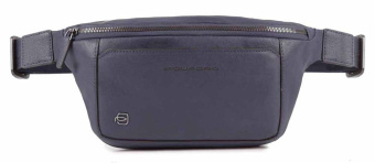 Сумка на пояс Piquadro Black Square CA2174B3/BLU4 синий натур.кожа - купить недорого с доставкой в интернет-магазине