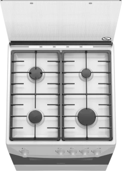 Плита Газовая Darina ADA 1002 W белый (стеклянная крышка) реш.чугун - купить недорого с доставкой в интернет-магазине