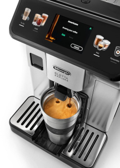 Кофемашина Delonghi Eletta Explore ECAM450.55.S 1450Вт серебристый/черный - купить недорого с доставкой в интернет-магазине