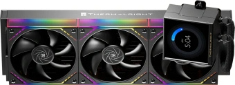 Система водяного охлаждения Thermalright Peerless Vision 360 Soc-AM5/AM4/1200/1700/1851 черный 4-pin 28.1dB Al LCD Ret (P-VISION-360-BL-ARGB) - купить недорого с доставкой в интернет-магазине
