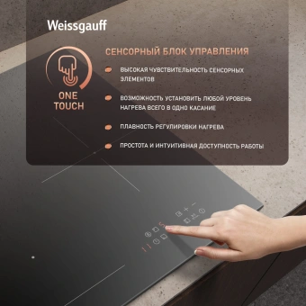 Индукционная варочная поверхность Weissgauff HI 430 BM Flex Zone черный - купить недорого с доставкой в интернет-магазине