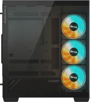 Корпус Gigabyte GB-C500P ST черный без БП ATX 3x120mm 6x140mm 2xUSB3.0 1xUSB3.1 audio bott PSU - купить недорого с доставкой в интернет-магазине