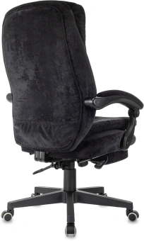 Кресло руководителя Бюрократ T-9950MSG-F Fabric черный Light-20 крестов. пластик подст.для ног - купить недорого с доставкой в интернет-магазине
