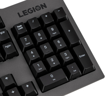 Клавиатура Lenovo Legion K500 RGB механическая черный USB Multimedia for gamer LED (подставка для запястий) - купить недорого с доставкой в интернет-магазине