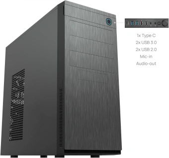 Корпус Chieftec Elox черный без БП ATX 2x80mm 2x120mm 2xUSB2.0 2xUSB3.0 audio - купить недорого с доставкой в интернет-магазине