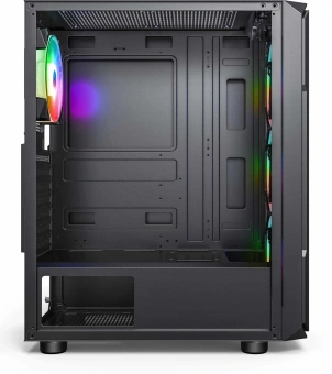 Корпус Accord 3338 черный без БП ATX 1xUSB2.0 1xUSB3.0 audio bott PSU - купить недорого с доставкой в интернет-магазине
