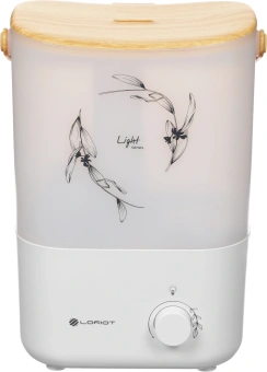 Увлажнитель воздуха Loriot Light 25Вт (ультразвуковой) белый/серый - купить недорого с доставкой в интернет-магазине