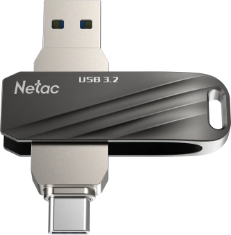 Флеш Диск Netac 32GB US11 NT03US11C-032G-32BK USB3.2 черный/серебристый - купить недорого с доставкой в интернет-магазине