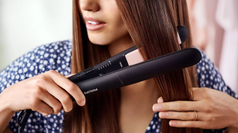 Выпрямитель Philips BHS378/00 черный/розовый макс.темп.:230С покрытие:керамико-кератиновое - купить недорого с доставкой в интернет-магазине