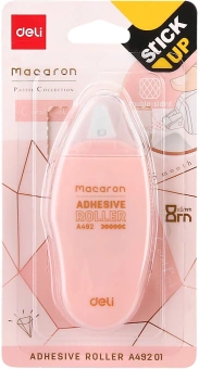Клеющий роллер Deli EA49201 прозрачный блистер 6мм x 8м Macaron - купить недорого с доставкой в интернет-магазине