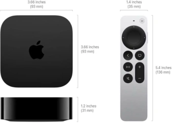 Медиаплеер Apple TV 4K A2843 128Gb - купить недорого с доставкой в интернет-магазине