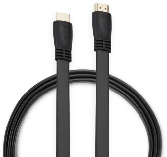 Кабель аудио-видео Buro BU-HDMI-FLAT-v1.4-3m HDMI (m)/HDMI (m) 3м. феррит.кольца позолоч.конт. черный - купить недорого с доставкой в интернет-магазине