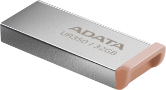 Флеш Диск A-Data 32GB UR350 UR350-32G-RSR/BG USB3.2 серебристый/коричневый - купить недорого с доставкой в интернет-магазине