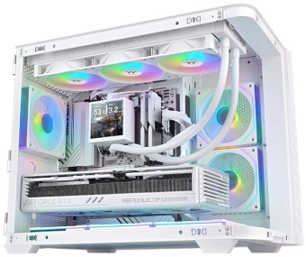 Система водяного охлаждения Thermaltake LB360 Ultra Soc-AM5/AM4/1200/1700/1851 белый 4-pin 30.6-32.5dB Al Ret (CL-W508-PL12SW-A) - купить недорого с доставкой в интернет-магазине