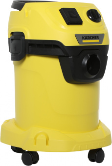 Строительный пылесос Karcher WD 3 P V-17/4/20 Workshop 1000Вт (уборка: сухая/сбор воды/выдув) желтый - купить недорого с доставкой в интернет-магазине