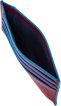Чехол для кредитных карт Piquadro Blue Square PP2762B2R/R красный натур.кожа - купить недорого с доставкой в интернет-магазине