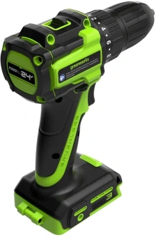 Дрель-шуруповерт Greenworks DD345 аккум. патрон:быстрозажимной (3708307CUA) - купить недорого с доставкой в интернет-магазине