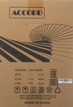 Корпус Accord ACC-ZM3B черный без БП mATX 4x120mm 2x140mm 2xUSB2.0 1xUSB3.0 audio bott PSU - купить недорого с доставкой в интернет-магазине