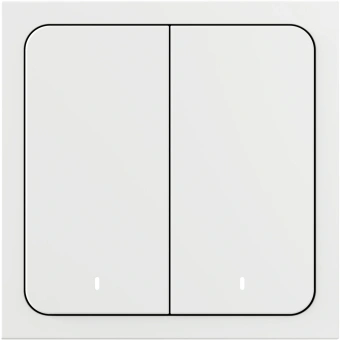 Умный выключатель Yandex YNDX-00532 2-хкл. универсальный белый - купить недорого с доставкой в интернет-магазине