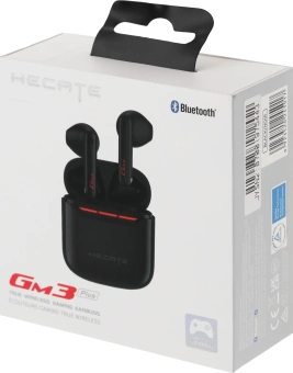 Наушники с микрофоном Edifier GM3 Plus черный вкладыши BT в ушной раковине - купить недорого с доставкой в интернет-магазине