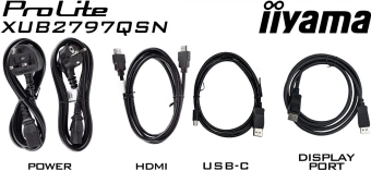 Монитор Iiyama 27" ProLite XUB2797QSN-B2 черный IPS LED 16:9 HDMI M/M матовая HAS Piv 1300:1 300cd 178гр/178гр 2560x1440 100Hz DP Quad HD 2K (1440p) USB 6.1кг - купить недорого с доставкой в интернет-магазине