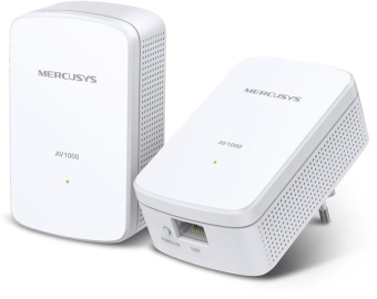 Сетевой адаптер HomePlug AV Mercusys MP500 KIT AV1000 Gigabit Ethernet (упак.:2шт) - купить недорого с доставкой в интернет-магазине