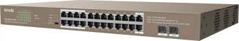 Коммутатор Tenda TEG1126P-24-410W (L2) 24x1Гбит/с 2SFP 24PoE 370W неуправляемый - купить недорого с доставкой в интернет-магазине