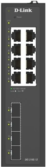 Коммутатор D-Link DIS-210G-12/A1A 8x1Гбит/с 4SFP управляемый - купить недорого с доставкой в интернет-магазине