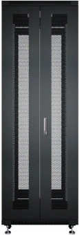 Шкаф серверный Cabeus (ND-05C-42U60/120-BK) напольный 42U 800x1200мм пер.дв.перфор.2ств. задн.дв.перфор.2-хст. 800кг черный 1100мм 114кг 220град. 2055мм IP20 сталь - купить недорого с доставкой в интернет-магазине