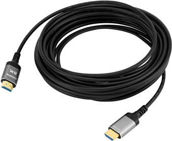 Кабель аудио-видео Digma HDMI 2.1 AOC HDMI (m)/HDMI (m) 30м. позолоч.конт. черный (HDMI-AOC2.1-30) - купить недорого с доставкой в интернет-магазине