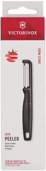 Овощечистка Victorinox Iotaс лезвием двухсторон. черный упак.:европодвес (6.0943.3) - купить недорого с доставкой в интернет-магазине