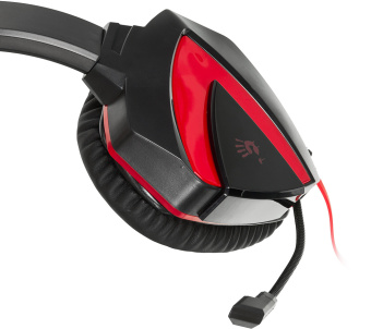 Наушники с микрофоном A4Tech Bloody G500 черный/красный 1.5м мониторные оголовье (A4TECH G500) - купить недорого с доставкой в интернет-магазине
