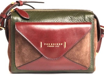 Сумка кросс-боди женская The Bridge Frida Wow 0429040P/YW сливовая/зеленая натур.кожа/замша - купить недорого с доставкой в интернет-магазине