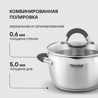 Набор посуды Rondell Flamme RDS-1957 7 предметов - купить недорого с доставкой в интернет-магазине