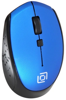 Мышь Оклик 488MW черный/синий оптическая 1600dpi беспров. USB для ноутбука 4but (1196569) - купить недорого с доставкой в интернет-магазине