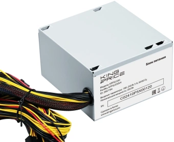 Блок питания KingPrice ATX 350W KPPSU350 (20+4pin) 120mm fan 2xSATA - купить недорого с доставкой в интернет-магазине