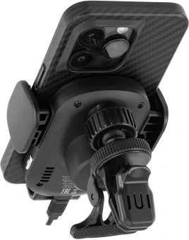 Автомобильное зар./устр. Buro BUQC15 15W 2.5A (QI) USB-C универсальное черный (BUQ15AC00BK) - купить недорого с доставкой в интернет-магазине